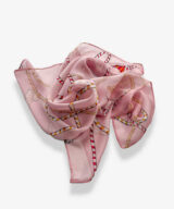 hedvábný šátek růžový