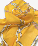 hedvábný šátek žlutý